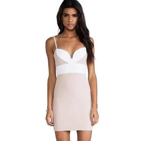 Nookie Bonita BodyCon Rubbed Mini Dress Size 6 - Picture 1 of 10